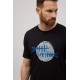 T-shirt preta S-XL - 90508PT