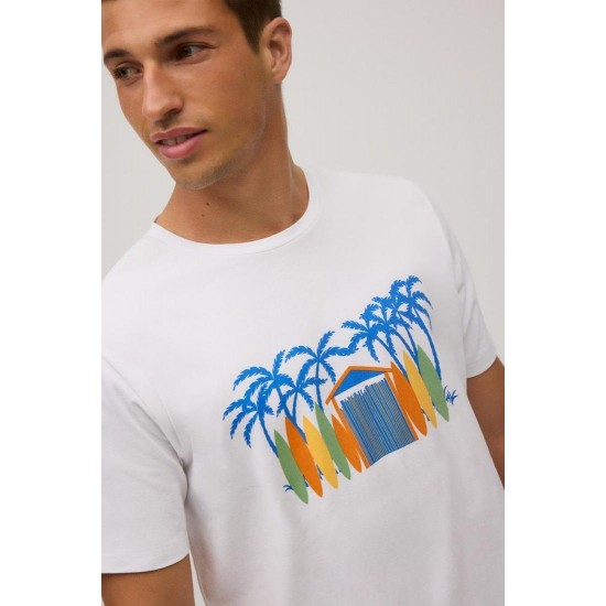 T-shirt branca S-XL - 90514