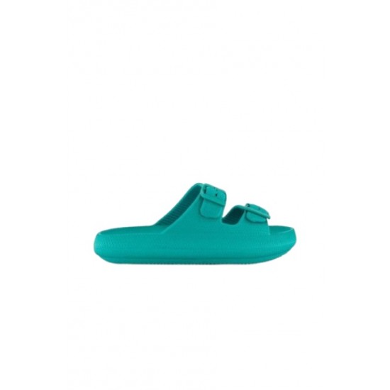 Chinelo senhora fivelas verde turquesa 36-41 - 86196TQ