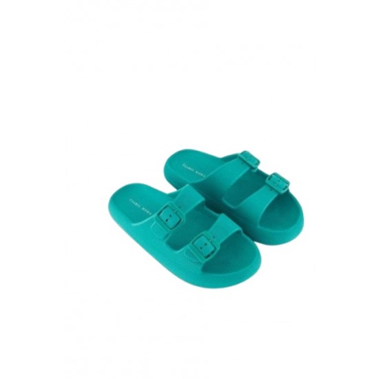 Chinelo senhora fivelas verde turquesa 36-41 - 86196TQ