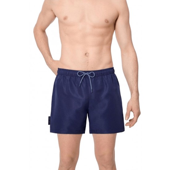 Calção de banho médio azul escuro S-3XL - 90412AZE