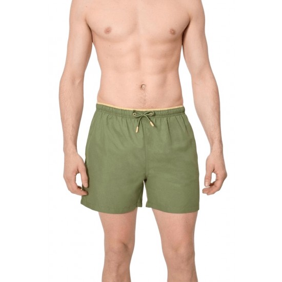 Calção de banho médio verde S-3XL - 90416VD