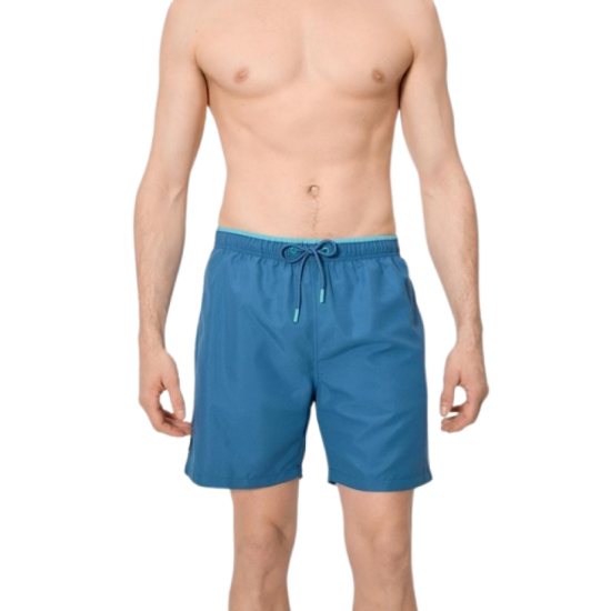 Calção de banho longo azul S-3XL - 90448AZ