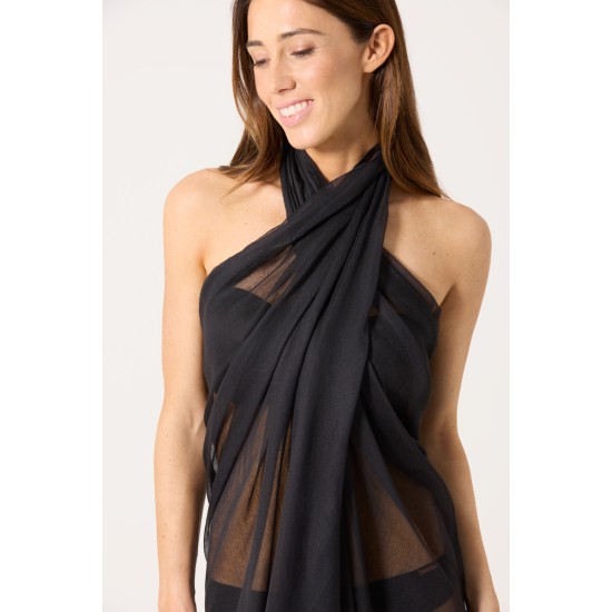 Pareo de praia negro - 86320