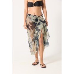 Pareo de praia estampado - 86330