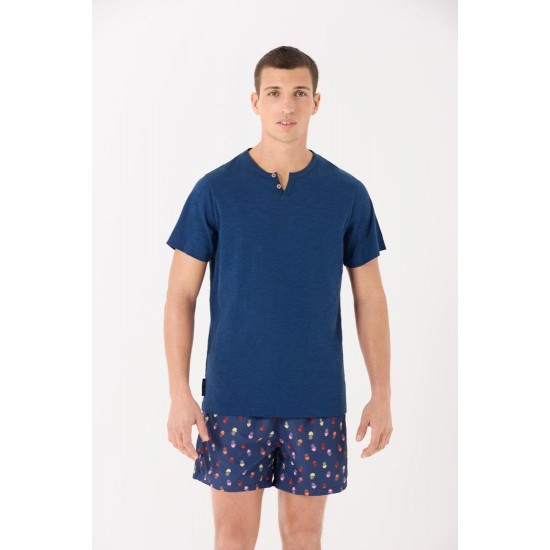 T-shirt azul M-XXL - 90556AZ