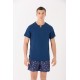 T-shirt azul M-XXL - 90556AZ