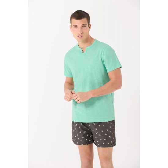T-shirt turquesa M-XXL - 90556TQ