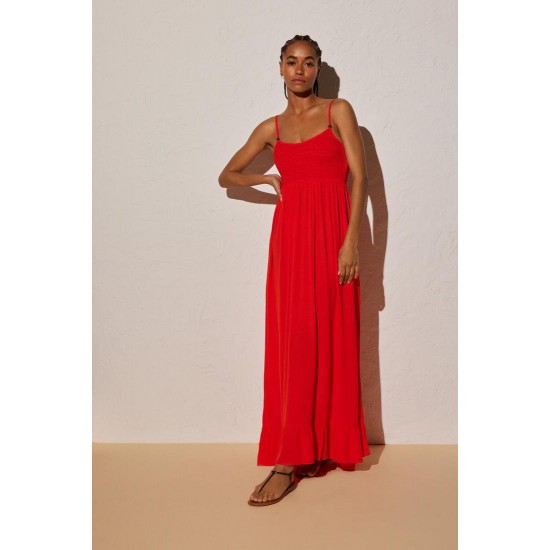 Vestido longo com cores sortidas - 85920