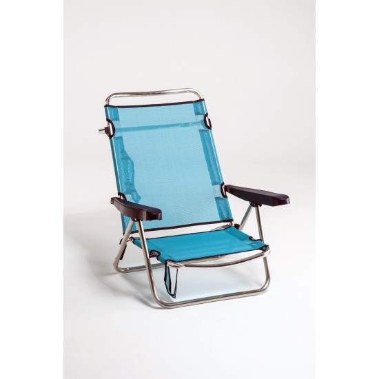 Cadeira alumínio faz de cama 72x65x15 cm 607ALF 