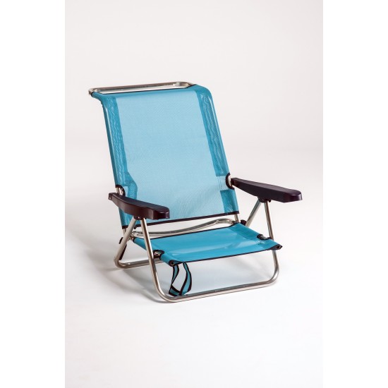 Cadeira areia aluminio 72*65*15 cm c\ posições 604 ALF 