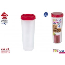 Caixa plastico redonda 750 ml 16346 